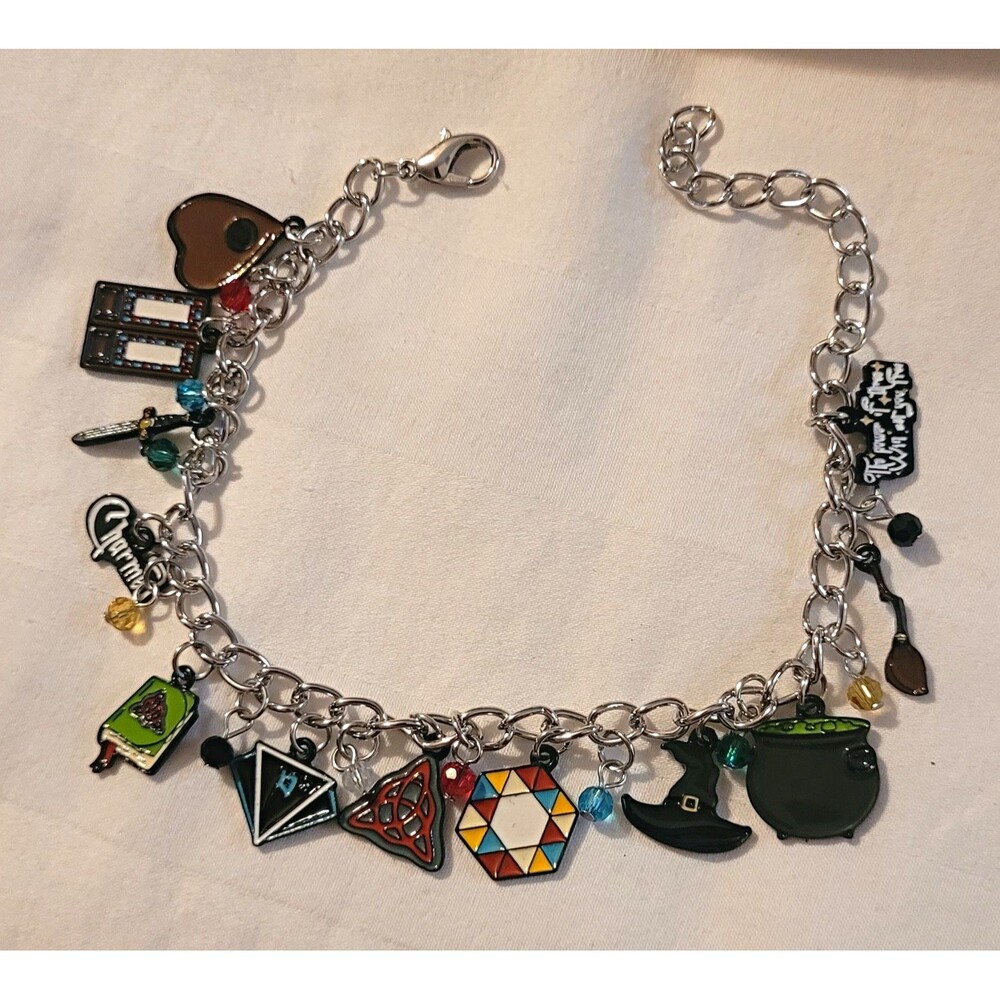 CHARMED Inspired Dangle Charm Adjustable Cable Chain Bracelet